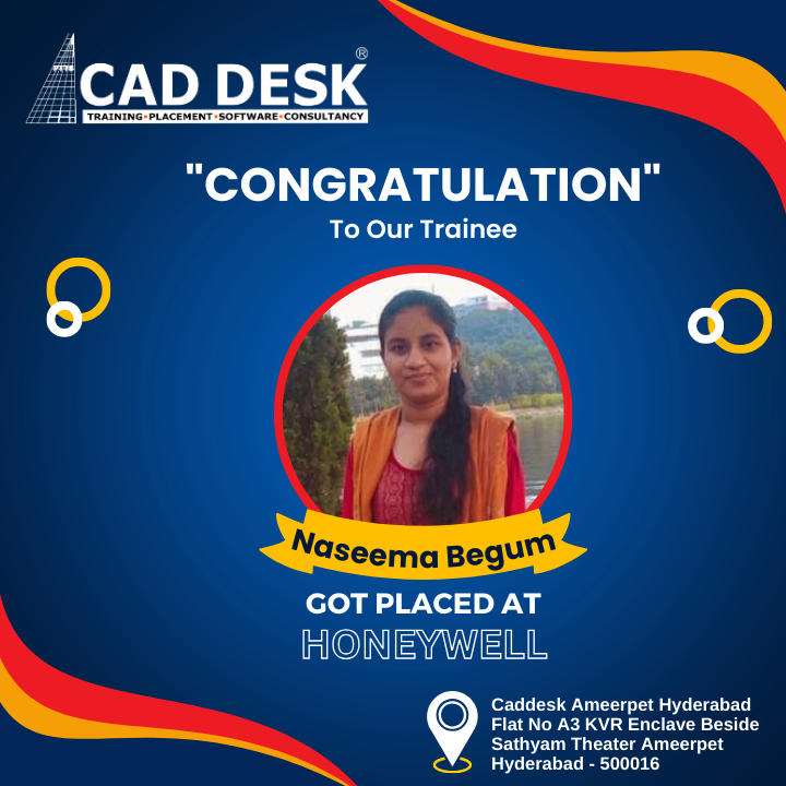 Naseema Begum placed from caddesk hyderabad